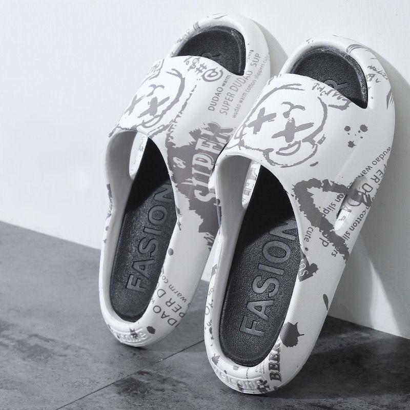 

Тапочки на толстой подошве, летние тапочки для пар, домашние нескользящие сандалии для ванны, внешняя одежда 38-39