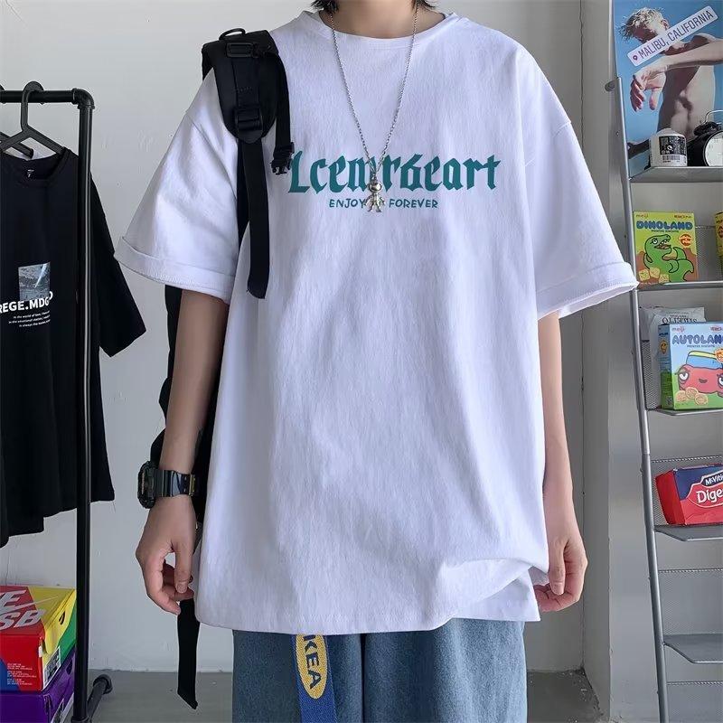 

M-8xl Мужская футболка большого размера Модные футболки с коротким рукавом Плюс Размер Футболка с половиной рукава Мужская футболка с графическим топом с круглым вырезом Удобные футболки для