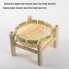 Handmade Bamboo Weaving Sieve Basket Storage and Snack Plate Set