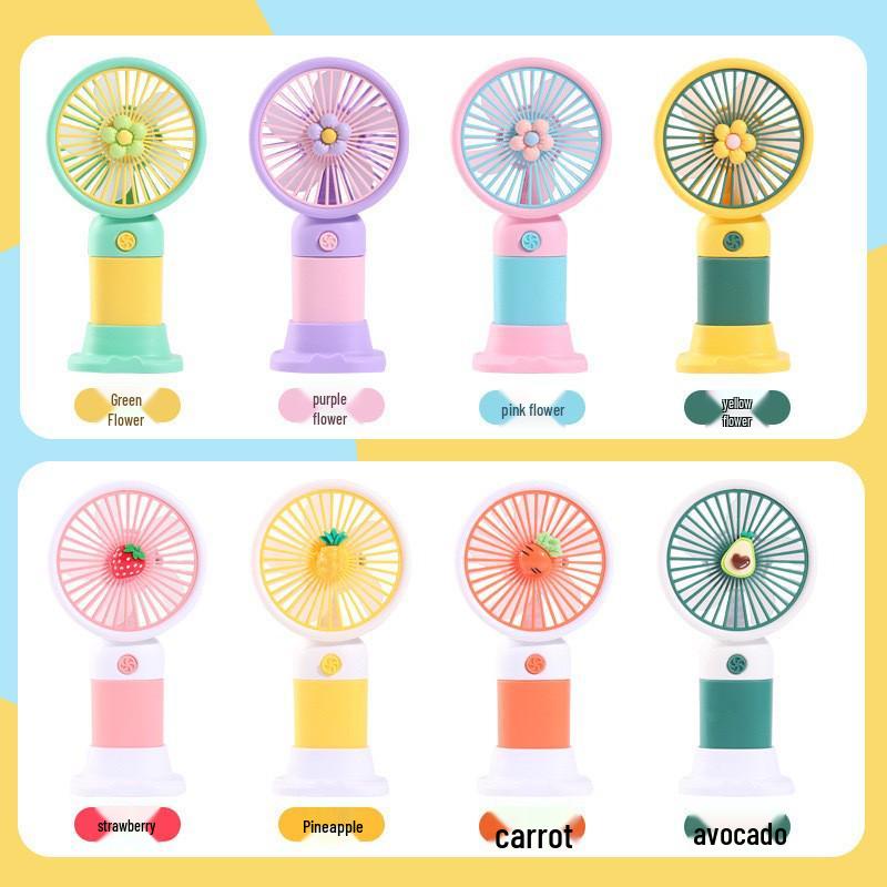 

USB мультяшный ручной вентилятор: Многофункциональный, Портативный, DIY подарок