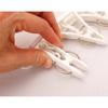 Kokubo Hanger, Convenient for Drying Small Items, Ramo Pinch Hanger with 8 Pinch Clips, White, 1 Piece