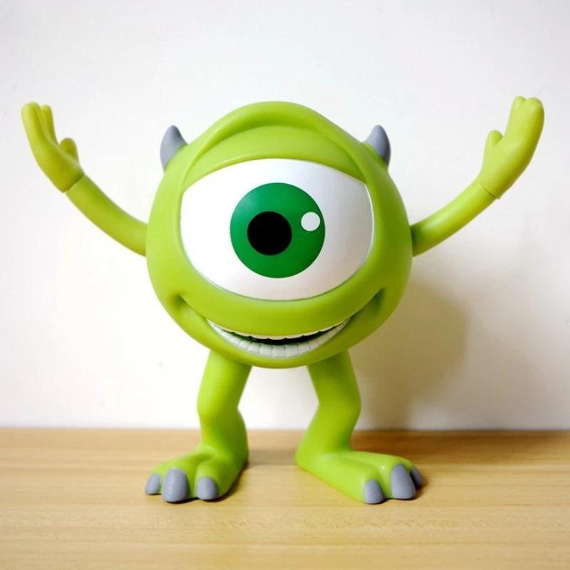15cm Cartoon DSN Toy Story Monsters University Mike Wazowski Mr Q Money Pot Piggy Bank PVC Model Toys Collection Doll