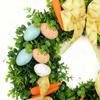 Easter Wreath Handmade Cute Egg Carrot Design Festive Garland Front Door Wreath for home wall door and window decorations