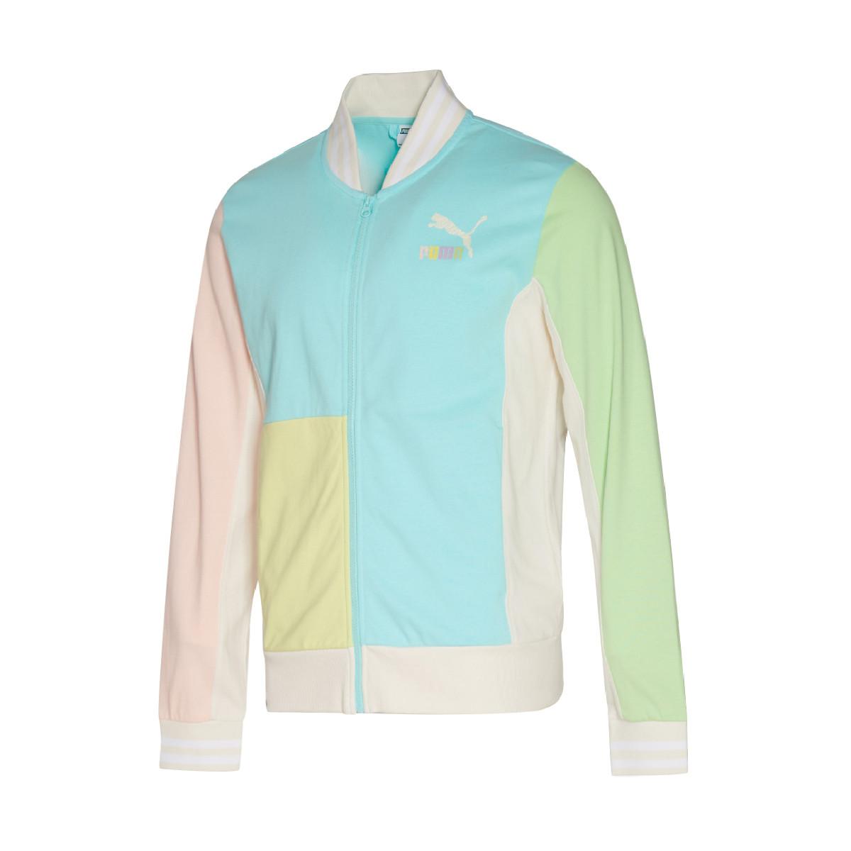 

Puma Color Block Stand Collar Zip Jacket Unisex Jacket Light-Blue 534007-62 XL