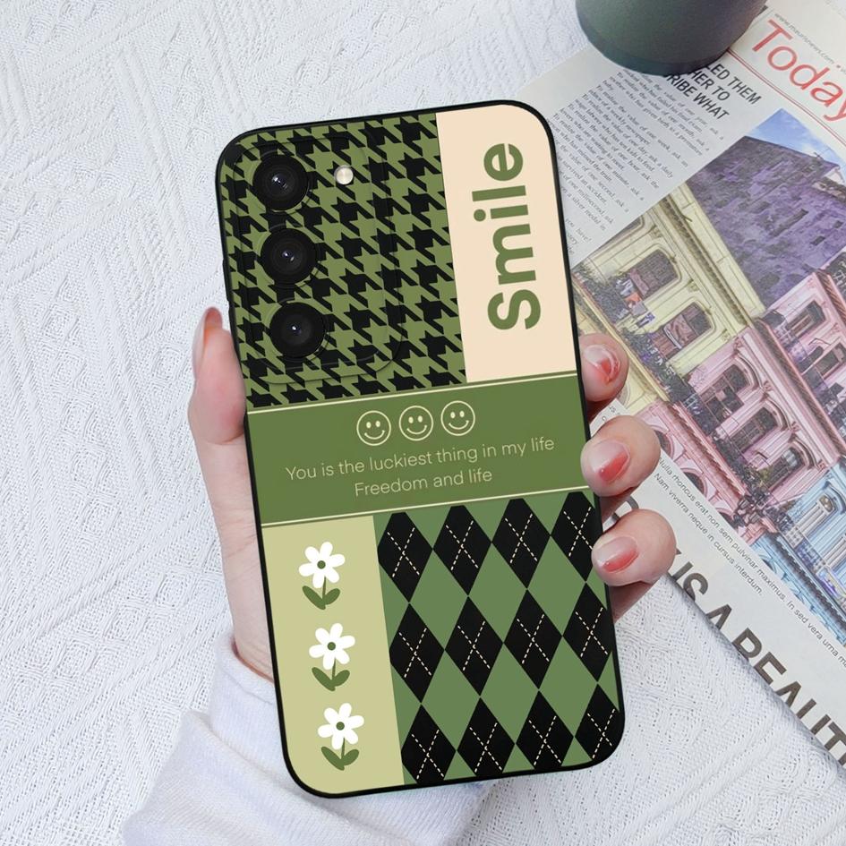 Phone Case For Samsung Galaxy S20 S21+ FE S22 S23 + Ultra Note 20 Ultra Fashion Shockproof Square Silicone Case Cover For Samsung S23 Bumpers Fundas