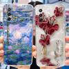 For OPPO A74 4G Case CHP2219 Cover Popular Flower Art Painted Soft Silicone Case For OPPO A95 4G Reno6 Lite CHP2365 OPPOA74 Etui