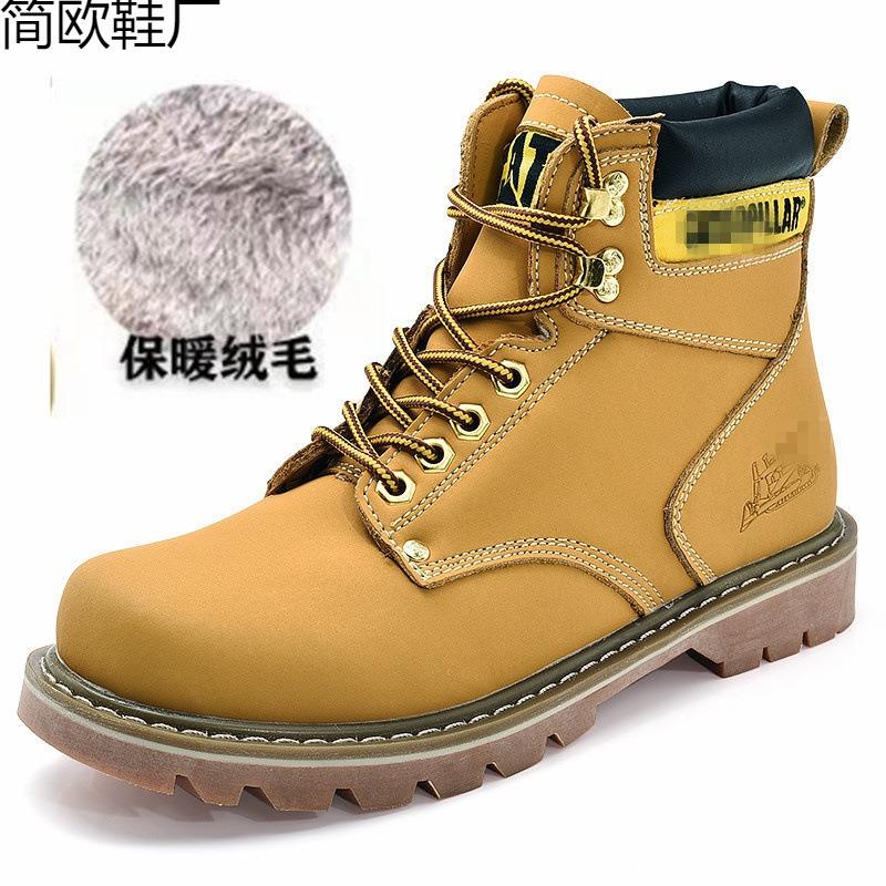 New Martin boots men's tooling shoes casual popular men's and women's high-top velvet snow boots