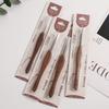 Sandalwood Handle Crochet Hook Handmade Crafts Stainless Steel Crochet Hook  Doll Weaving Tool