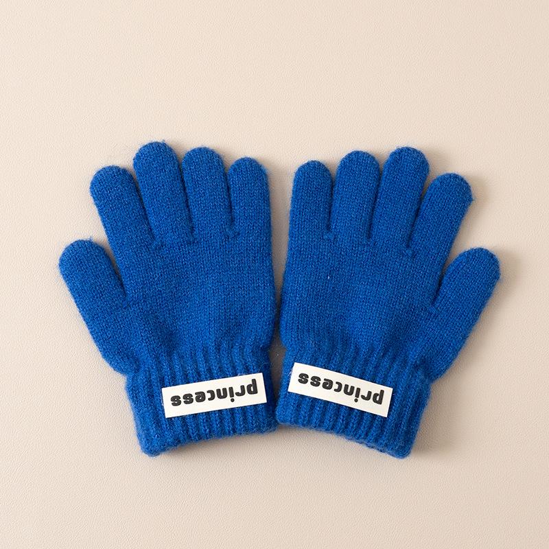 2024 Winter Year of the Horse Kids' Gloves: Korean Style Five-Finger Design for Boys & Girls, Warm & Cozy for Ages 2-6