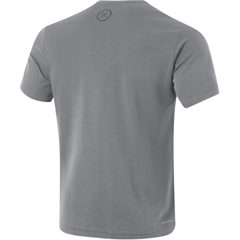 Li Ning Wade Series Solid Color Round Neck Comfortable Breathable Short Sleeve T-Shirt Men Tops Mixed-Shadow-Gray ATSU403-1