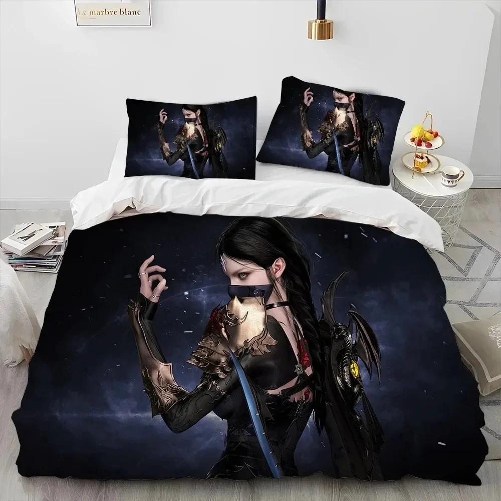 3D Lost ARK Game Gamer Cartoon Comforter Bedding Set,Duvet Cover Bed Set Quilt Cover Pillowcase,king Queen Size Bedding Set Boys