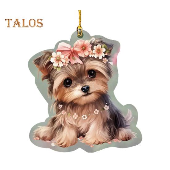 Wisiorek samochodowy akrylowy, huśtający się pies, lekki, lusterko samochodowe, wiszące, akcesoria do wnętrza samochodu, torba na ramię, dekoracja torby szkolnej, urok, prezent na Walentynki