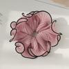 1Pcs New Korean Retro Folded Chiffon Oversize Scrunchies Women Sweet Temperament Fashion Exaggerated Hair Band Hair Accessorie