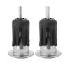 1 Pair Aluminum Alloy Bike Bicycle Handlebar Grip End Cap Plug Stopper Accessory(Titanium)
