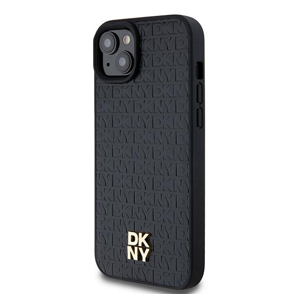 Dkny Dkhmp15Spshrpsk Iphone 15 / 14 / 136.1 Czarny/Black Hardcase Leather Pattern Metal Logo Magsafe