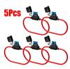 BEECHIP 12V Fuse Holder Add-a-circuit TAP Adapter Micro2 Mini Small Standard ATM APM Blade Auto Fuse  with 10A Blade Car Fuse