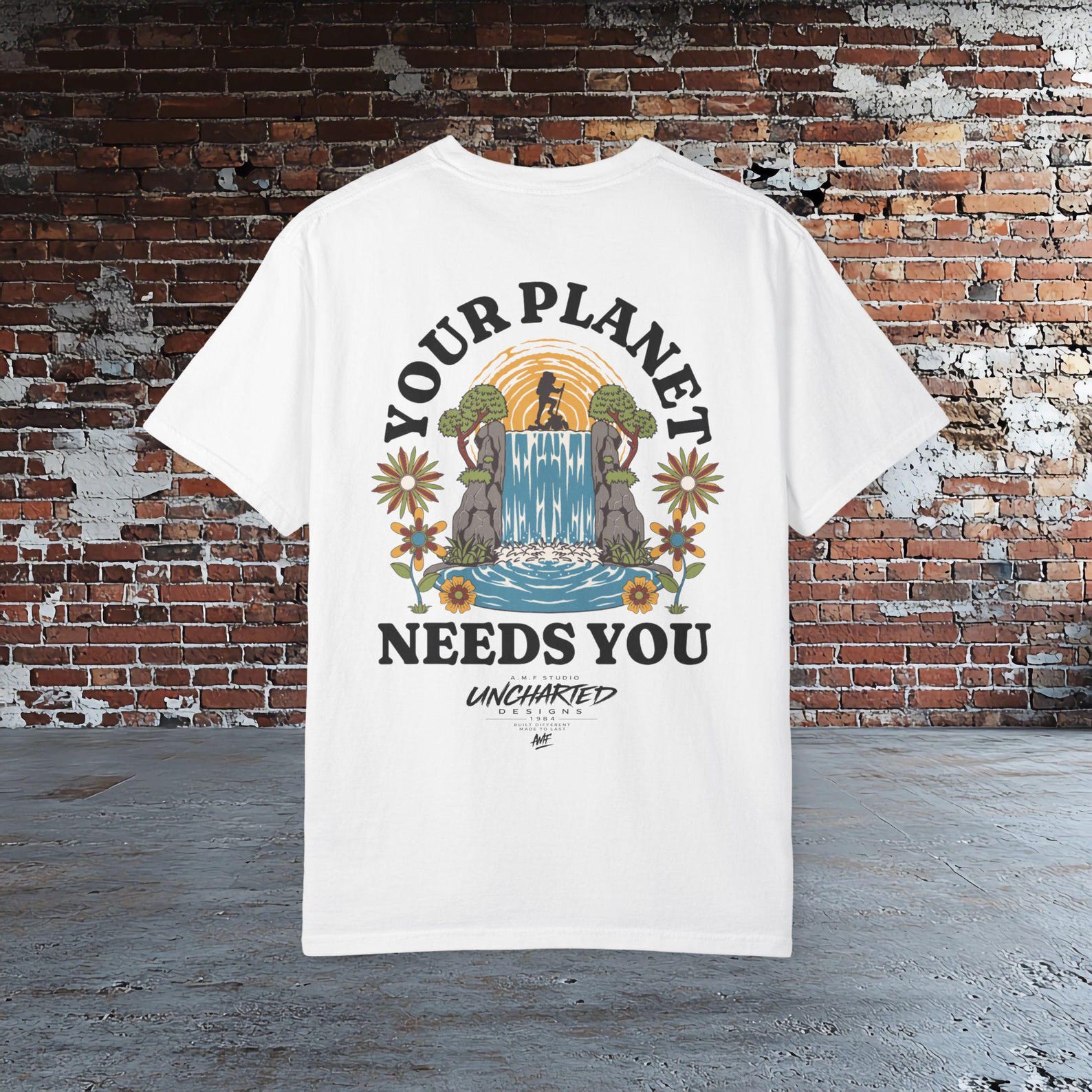 Save The PlaneT shirt, Eco Friendly T shirt, Nature Lover Tee, Earth Day Shirt, Sustainability Shirt, Hiking Nature Graphic Tee XL