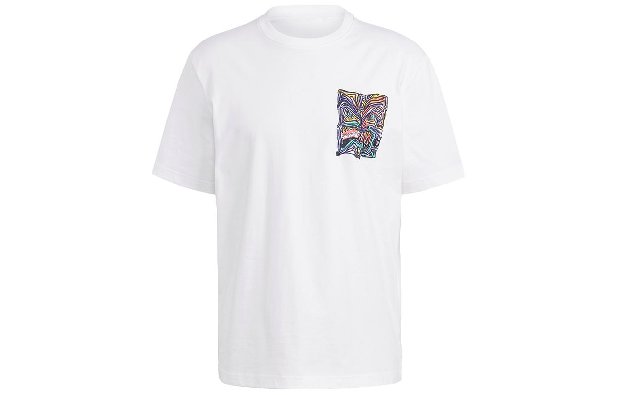 Adidas Originals Drop Shoulder Sleeve T Shirt Men s White GN2377 M