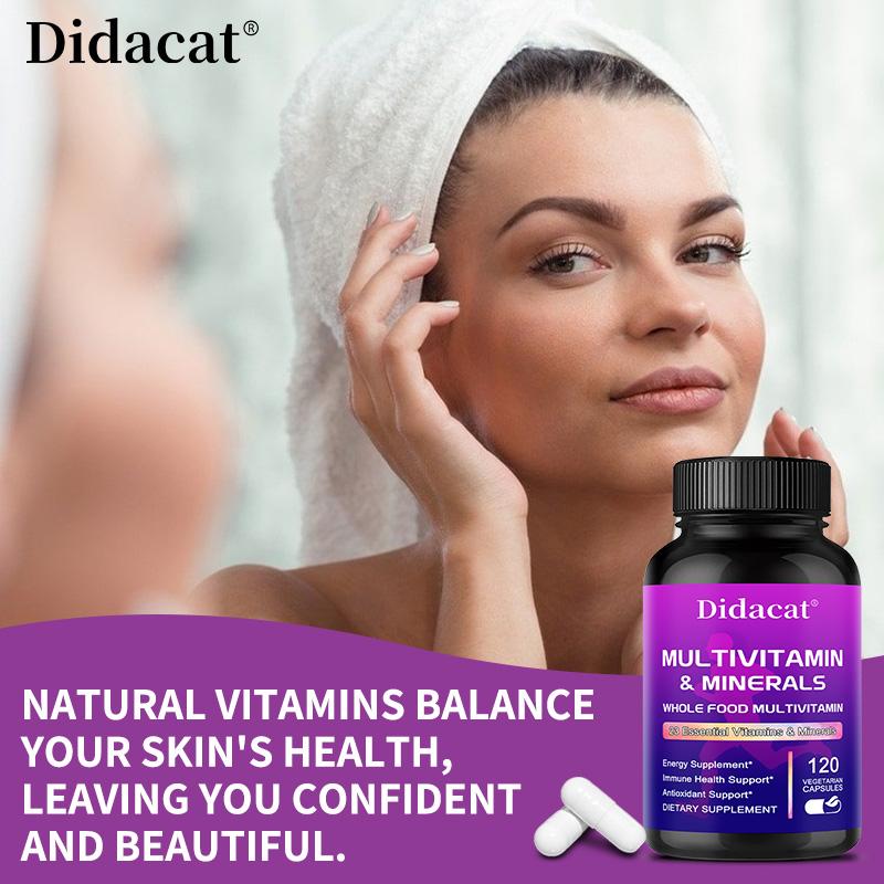 Multivitamin Minerals Dietary Supplement, With 120 Vegetarian Capsules Per Bottle