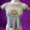 Harvard University Shirt Crop Top Fitted Veritas Est. 1636 Academia Preppy Y2K