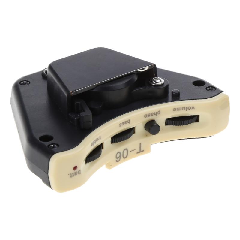 Sound Hole Guitar Pickup Microphone Sound Hole Adjustable Preamp Equalizer for Acoustic Folk Guitar with Accessories