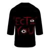 Men's Casual Halloween Graphic Crew Neck T Shirt Three Quarter Sleeve Top Lightweight Comfortable Fit