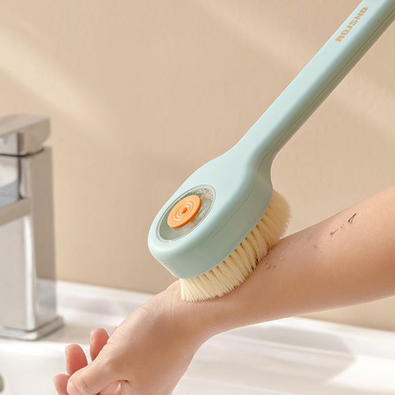

Long Handle Back Brush Soft Brush For Men & Women Comfortable Antiskid Body Bath Brush Deep Cleanse Back Scrubber Shower Brush синій