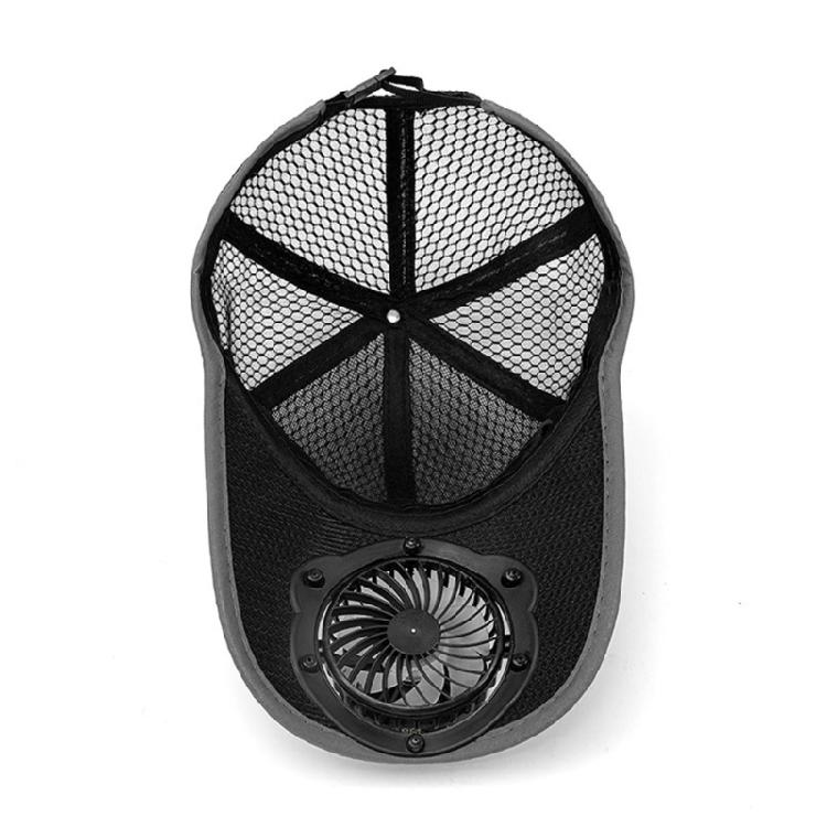 Solar Charging Ventilation Cap With 4-8H Cooling Function Adjustable Headbands Lightweight Polyester For Summer Use