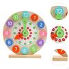 Wood Teaching Clock Montessori Early Learning Aids Education for Kids