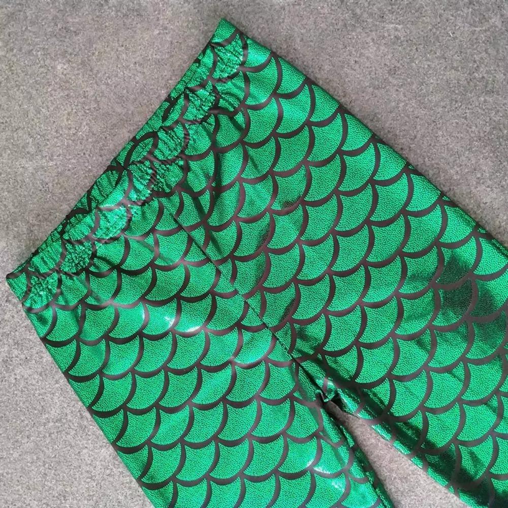 Pantalones Largos Sexy Escama de Sirena Decoración Noche Fiesta Vestido Nuevo Niños Niñas