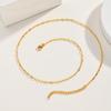 Dainty Paperclip Chain Necklace Stainless Steel 2mm Thin Rectangle Link Non Tarnish Jewelry for Women
