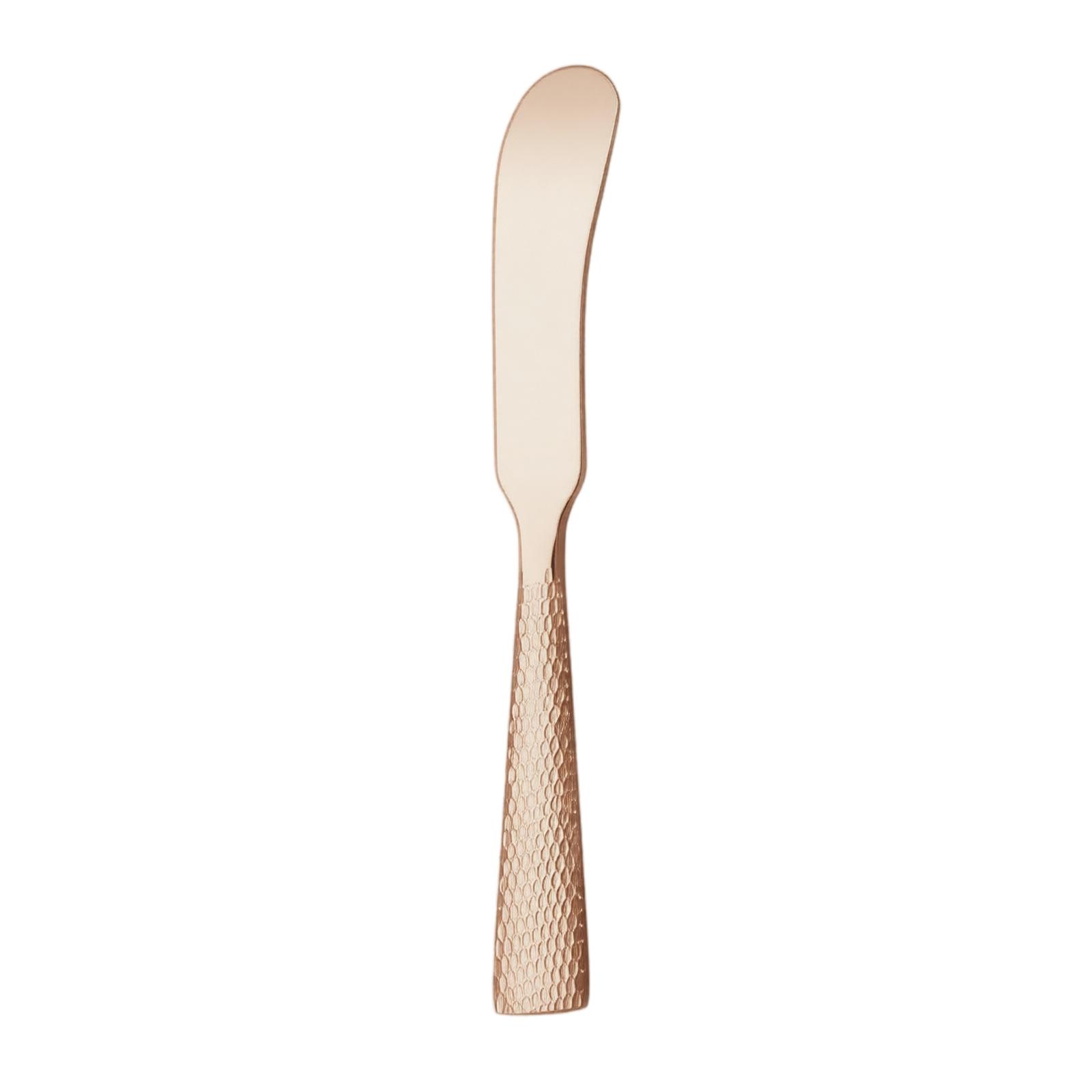 304 Stainless Steel Butter Knife Hammered Texture Cheese Knife Dessert Jam Cake Cream Spreading Knife one size