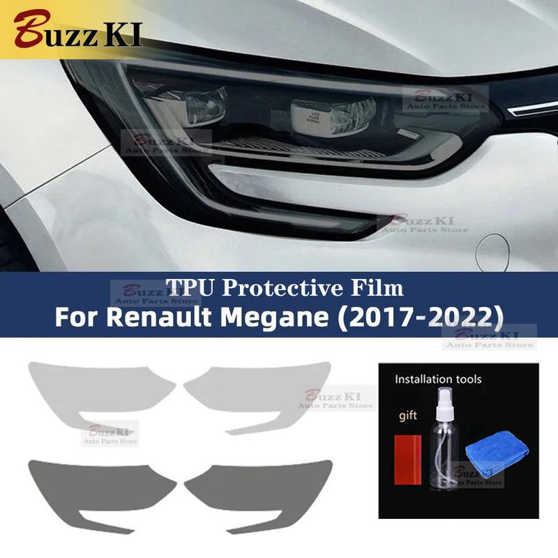 Per Renault Megane 4 2017 2018 Pellicola Protettiva Fari Auto Tinta Nero Fumè Wrap Vinile Adesivo Trasparente TPU