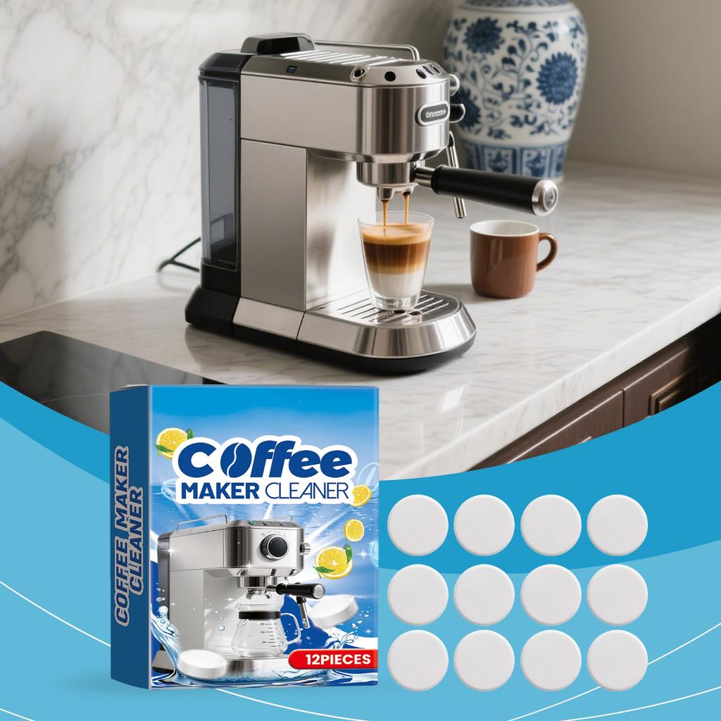 Coffee Machine Descaler Cleaner Tablets Coffee Machine Descaler,Coffee Maker Cleaner For All Single Use Coffee And Espressos Machines