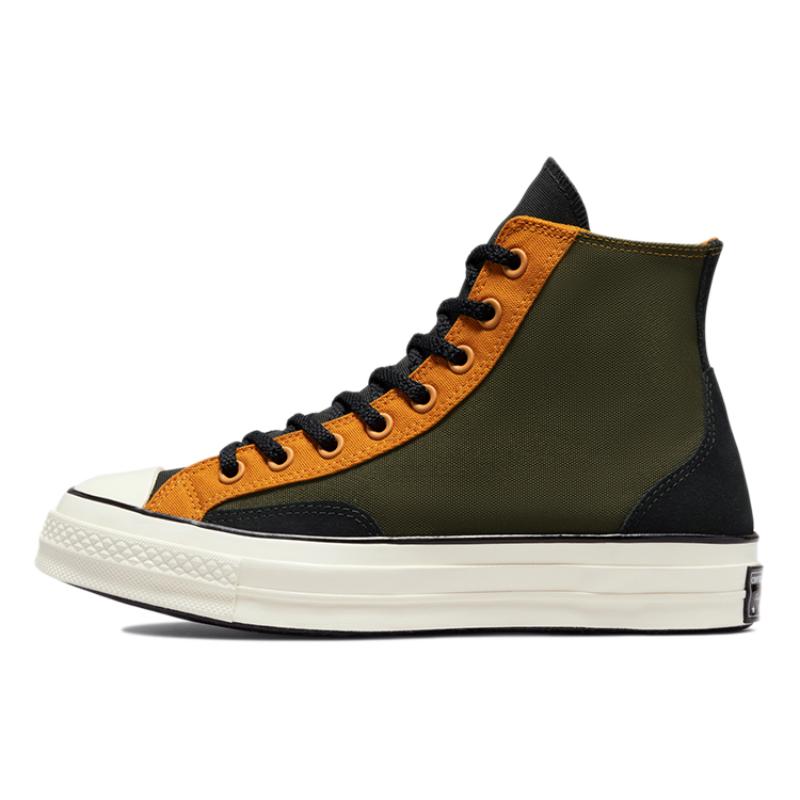 

Converse Chuck 70 1970s Trendy Comfortable and Versatile High-Top Canvas Shoes Unisex Military Green Black 35