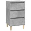 VidaXL Bedside Table Concrete Grey 40x35x70 Cm Engineered Wood 819664