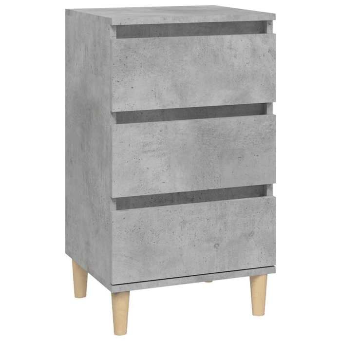 VidaXL Bedside Table Concrete Grey 40x35x70 Cm Engineered Wood 819664