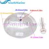 Outboard Engine 76214Q5 97-76214T5 8M0059339 76214T3 18-6016A Flat Trim Tab Anode for Mercury Mariner Quicksilver 35HP-300HP