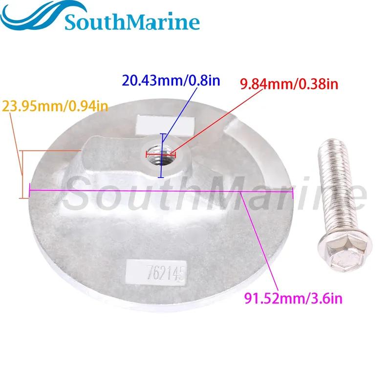 Outboard Engine 76214Q5 97-76214T5 8M0059339 76214T3 18-6016A Flat Trim Tab Anode for Mercury Mariner Quicksilver 35HP-300HP