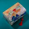 Mother of Pearl Jewelry Box Vintage Lacquered Wooden Makeup Case Chinese Wedding Dowry Gift