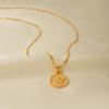 18k Gold Plated Stainless Steel Cupid Angel Necklace