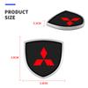 3D Metal Car Body Fender Emblem Shield Stickers Decor Auto Accessories For Mitsubishi Mirage G4 KU8