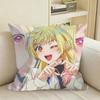 Anime Marriagetoxin Mei Kinosaki Square Sofa Pillow Cover Solid Color Living Room Home Decor Cushion Case