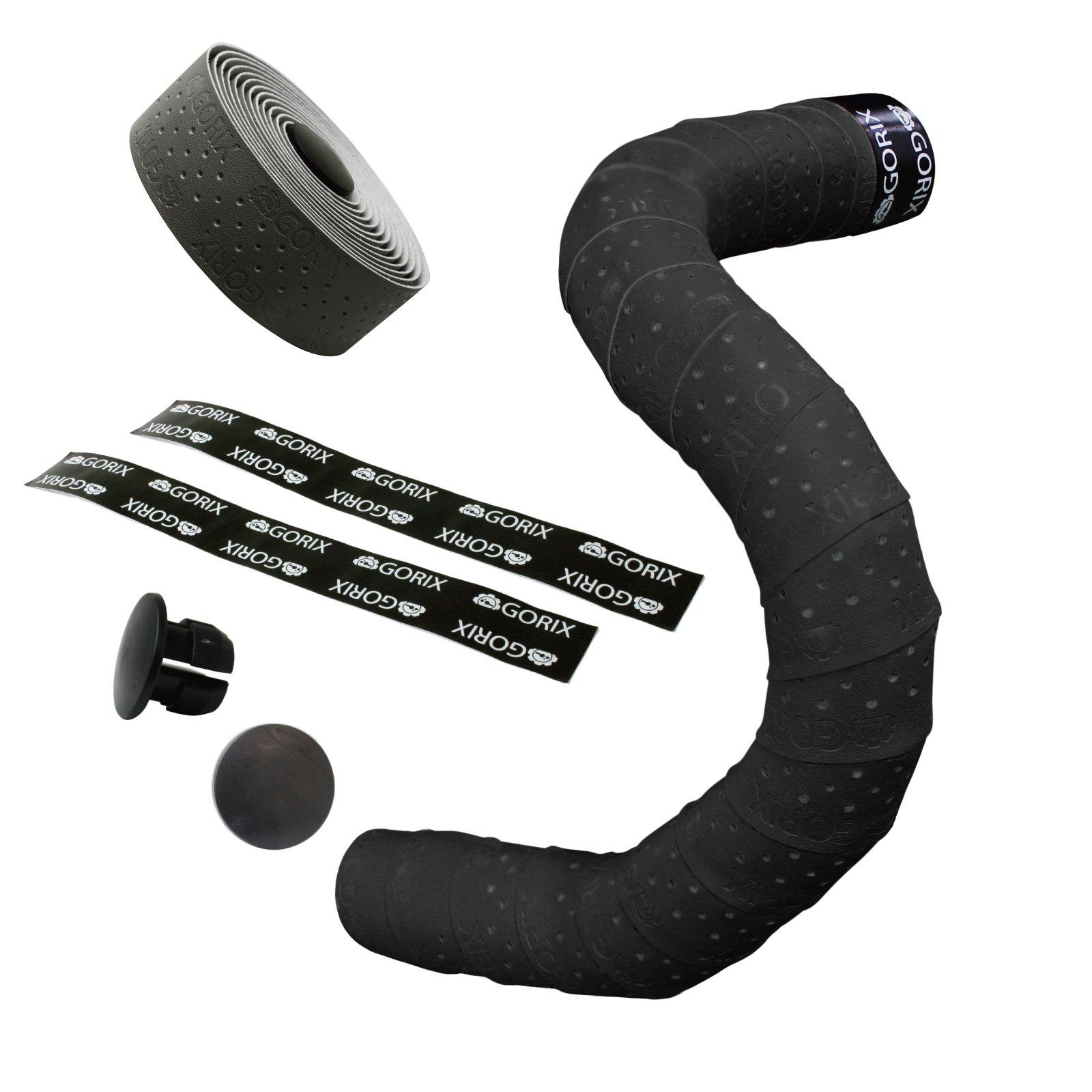 

GORIX Рулевая лента матовая цветная толстая рулевая лента 066BD (логотип) 2.2mm (черный) чёрный
