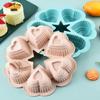 1PC 6-Link Love Shaped Horseshoe Cake Mold Handmade Chocolate Cookie Mould Easy Release Baking Supplies