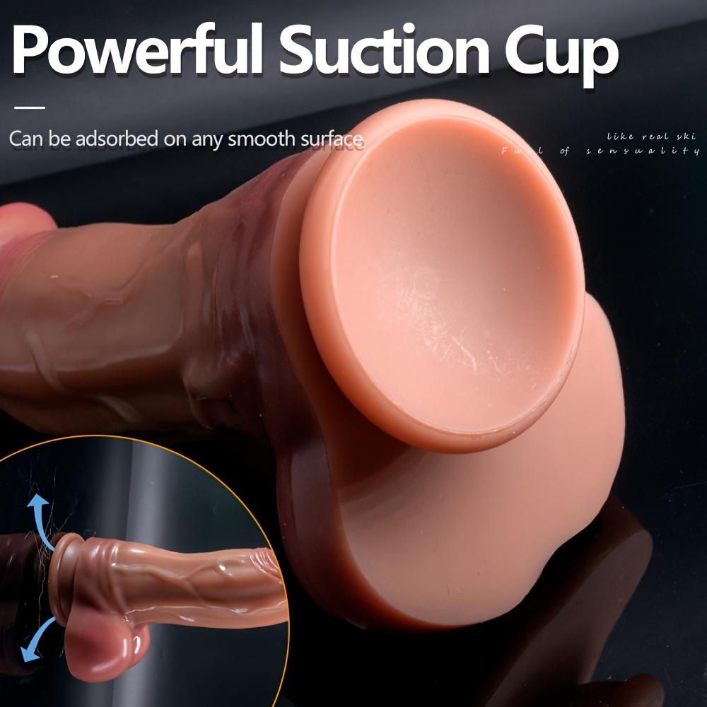 Realistic Thrusting Dildo Chunky Simulation Penis Manual Pull-in Dildo, Female Masturbation Artifact, Prostate Massage For Men