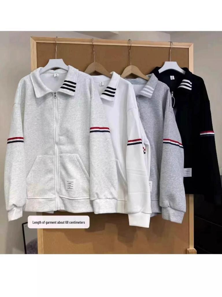 Damen Koreanischer Stil Stehkragen Sweatshirt Jacke - 2025 Herbst Lässig Locker Baseball Oberteil