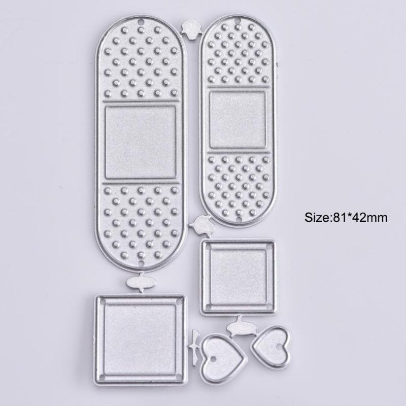 DIY Paper Embossed Etching Carbon Steel Knife Mold Scrapbook Pink Love Band-aid Knife Mold