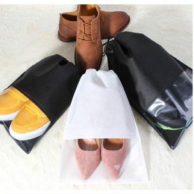 1 pièce Femmes Hommes Imperméable Sac à Chaussures Housse PVC Voyage Emballage Cordon de Serrage Sac de Rangement pour Chaussures Pochette Organisateur Accessoires de Voyage