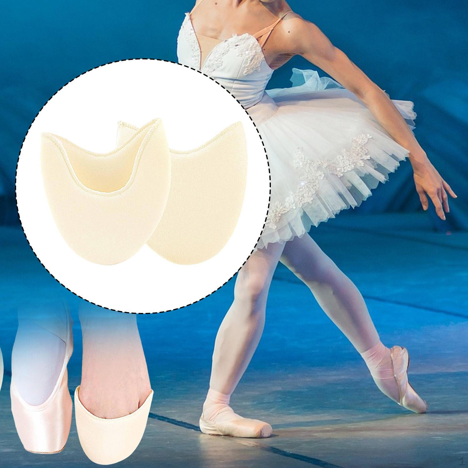 

2Pcs Ballet Pointe Shoes Toe Pads Half Shoe Socks for Gymnastics Female Training S